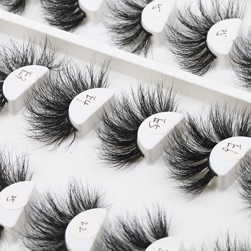 Wholesale Fluffy 25mm 3d 100% Real Mink Eyelashes Vendor in the Uk YY